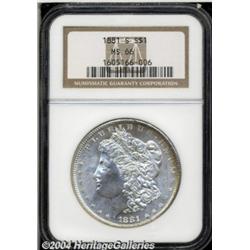 1881-S S$1 MS66 NGC. Well struck and fully