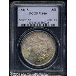 1881-S S$1 MS66 PCGS. Well struck with very