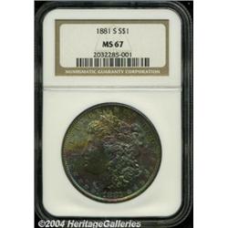 1881-S S$1 MS67 NGC. In addition to its Superb