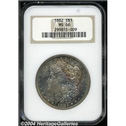 1882 S$1 MS66 NGC. Lovely aqua-marine,