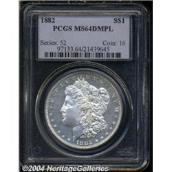 1882 S$1 MS64 Deep Mirror Prooflike PCGS.