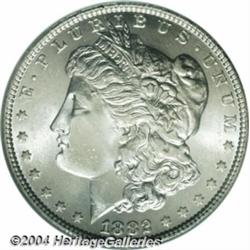 1882-O S$1 MS66 NGC. Readily obtainable in