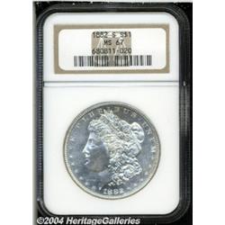 1882-S S$1 MS67 NGC. A beautiful, fully