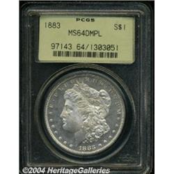 1883 S$1 MS64 Deep Mirror Prooflike PCGS. Just