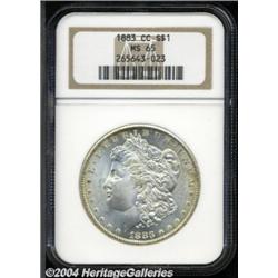 1883-CC S$1 MS65 NGC. An imposing