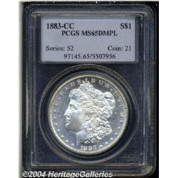 1883-CC S$1 MS65 Deep Mirror Prooflike PCGS.