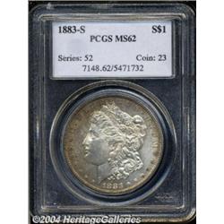 1883-S S$1 MS62 PCGS. A sharply defined