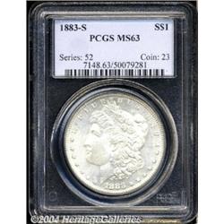 1883-S S$1 MS63 PCGS. A boldly impressed and