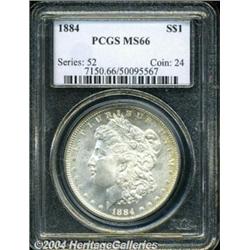 1884 S$1 MS66 PCGS. Well struck, deeply