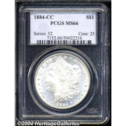 1884-CC S$1 MS66 PCGS. Sparkling cartwheel
