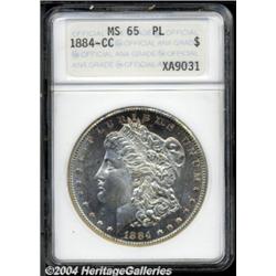 1884-CC S$1 MS65 Prooflike ANACS. Strongly