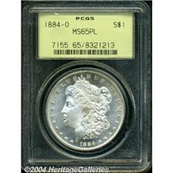 1884-O S$1 MS65 Prooflike PCGS. Frosty devices