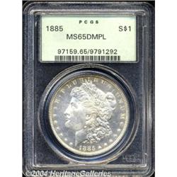 1885 S$1 MS65 Deep Mirror Prooflike PCGS. Well