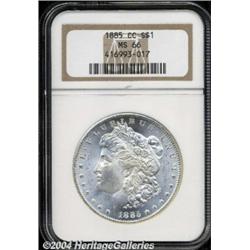 1885-CC S$1 MS66 NGC. A scintillating Gem that