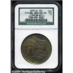 1885-O S$1 MS64 S NGC. Ex: Binion Collection.