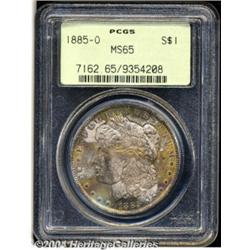 1885-O S$1 MS65 PCGS. Well struck with a