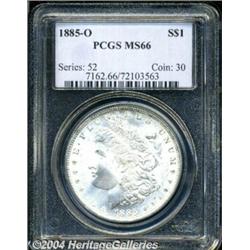 1885-O S$1 MS66 PCGS. An essentially white