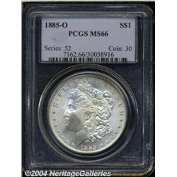 1885-O S$1 MS66 PCGS. Fully struck with