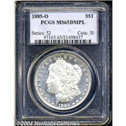 1885-O S$1 MS65 Deep Mirror Prooflike PCGS.
