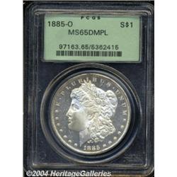 1885-O S$1 MS65 Deep Mirror Prooflike PCGS.