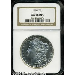 1886 S$1 MS66 Deep Mirror Prooflike NGC. A