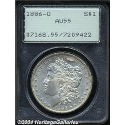 1886-O S$1 AU55 PCGS. A few touches of rub