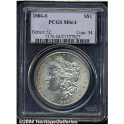 1886-S S$1 MS64 PCGS. VAM-2. A Top 100