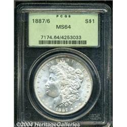 1887/6 S$1 MS64 PCGS. VAM-2. A Top 100