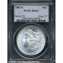 1887-S S$1 MS64 PCGS. The chrome-like surfaces