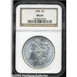 1888 S$1 MS66 NGC. A well struck and