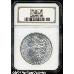 1888 S$1 MS66 NGC. Surprisingly scarce in MS66