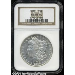 1888 S$1 MS65 Prooflike NGC. Good reflectivity