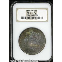 1888-O S$1 MS64 Prooflike NGC. Very well