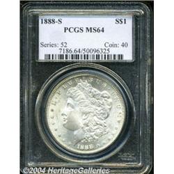 1888-S S$1 MS64 PCGS. Well struck with lovely