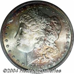 1889 S$1 MS66 PCGS. The obverse and the