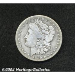 1889-CC S$1 VG10 Cleaned Uncertified. A