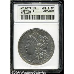 1889-CC S$1--Cleaned--ANACS. VF Details, Net