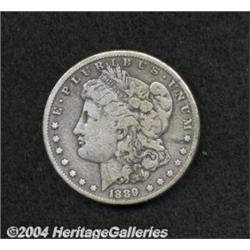 1889-CC S$1 Fine 15 Scratches, Glue Residue,