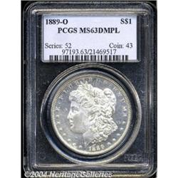 1889-O S$1 MS63 Deep Mirror Prooflike PCGS.