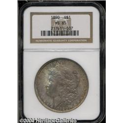 1890 S$1 MS65 NGC. A rich coating of mostly