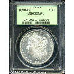 1890-CC S$1 MS63 Deep Mirror Prooflike PCGS.