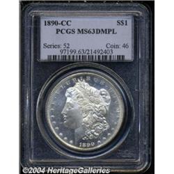 1890-CC S$1 MS63 Deep Mirror Prooflike PCGS.