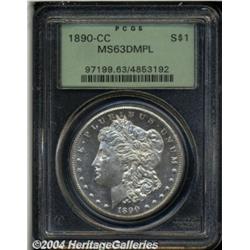 1890-CC S$1 MS63 Deep Mirror Prooflike PCGS.