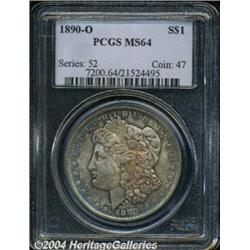 1890-O S$1 MS64 PCGS. Well defined with