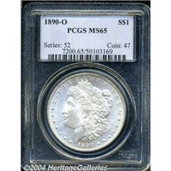 1890-O S$1 MS65 PCGS. An appealing Gem, with
