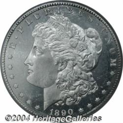 1890-S S$1 MS65 Deep Mirror Prooflike PCGS.