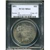 Image 1 : 1891 S$1 MS64 PCGS. Well struck with a deep