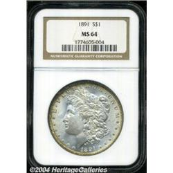 1891 S$1 MS64 NGC. VAM-2. A Top 100 Variety.