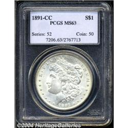 1891-CC S$1 MS63 PCGS. VAM-3. A Top 100