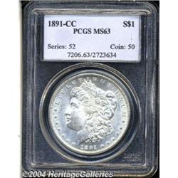 1891-CC S$1 MS63 PCGS. VAM-3. A Top 100